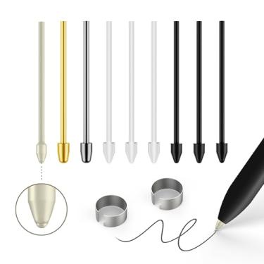 Imagem de NWANTF Pontas/pontas de metal macias/de substituição para Samsung Galaxy Tab S10+/S10 Ultra S9/S9FE+/S9 Ultra/S8/S8+/S8 Ultra/S7/S7 FE/S6/S6 Lite/S22/S23/S24 Ultra S, pontas + clipe + organizador