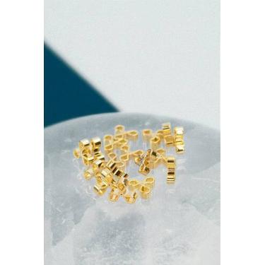 Imagem de Entremeio Flor 6mm Ouro 18K - 50 Peças - no-brand