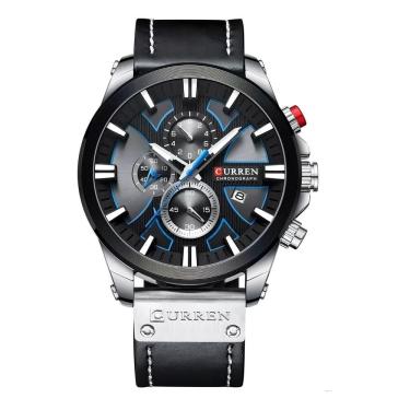 Imagem de Relógio Masculino Curren 8346 Preto Couro