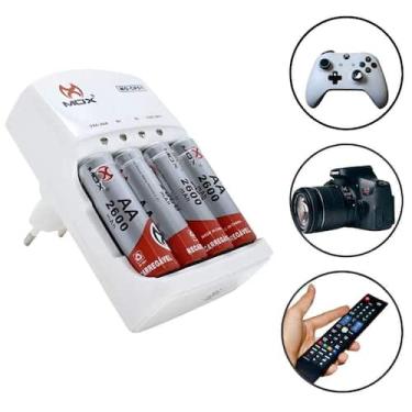 Imagem de Carregador de pilhas rápido e prático para todo lar - Rick Imports