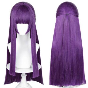 Imagem de Peruca de cosplay Wiggy Mermaid Fern Sousou no Frieren Purple