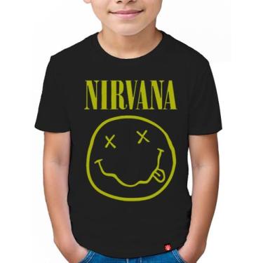 Imagem de Camiseta Infantil Nirvana - KING OF GEEK, Preto, 10