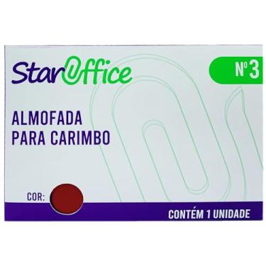 Imagem de Almofada para Carimbo N°03, Vermelho, Staroffice