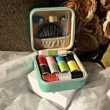 Imagem de Kit de ferramentas de reparo de agulha e linha, verde