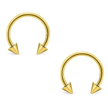 Imagem de Anel de nariz de touro, 16G, bola/pontas de ferradura, argola de nariz, cartilagem, narina, septo, sobrancelha, lábio, umbigo, barriga, mamilo, piercing hélice, tragus, torre, aço inoxidável, para