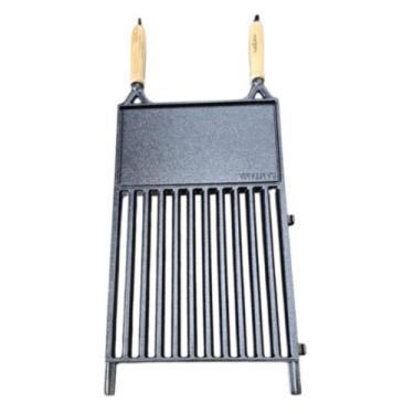 Imagem de Grelha de Parrilla Argentina Pampa para Churrasqueira com Chapa Lisa S