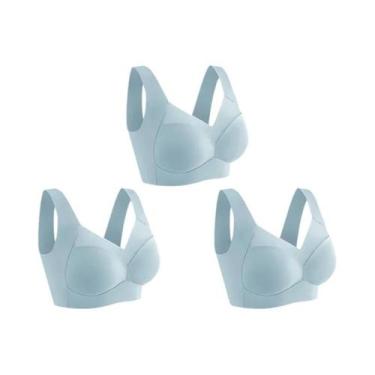 Imagem de Sutiãs Esportivos Sem Costura plus Size Em Renda, 3 Peças, Bralette Se