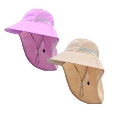 Imagem de Chapéu Rosoz Kids Sun UV com aba de pescoço de 50-55 cm