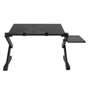 Imagem de Generic Suporte de Mesa para Laptop, Design Ergonômico Portátil para Laptop Dobrável para Escola (Preto)