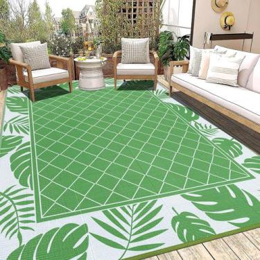 Imagem de Tapete ao ar livre Ileading 244x305 cm impermeável reversível