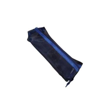 Imagem de Estojo de Lápis, Estojo Escolar Necessarie Simples de Tela Diversas com Zíper(Azul)