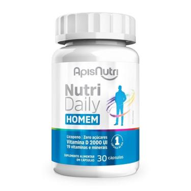Imagem de NutriDaily Homem Polivitamínico 500mg 30 Cápsulas Apisnutri - SV-Unissex