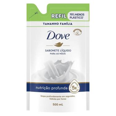 Imagem de Sabonete Líquido para Mãos Dove Nutrição Profunda Refil Leve mais por Menos 500ml