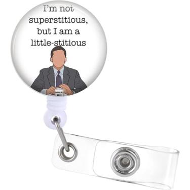 Imagem de Plifal Clipe de suporte para crachá - Escritório Engraçado Retrátil Cartão de Identidade Carretel de Crachá com Charme Clipe de Jacaré, Enfermeira Escritório Enfermagem Trabalhador Médico Acessórios