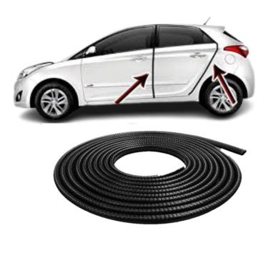 Imagem de Borracha Protetora Borda Porta Preta Hb20 Hatch 5m 7x14 [f103]