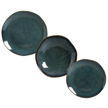 Imagem de Jogo De Pratos 18 Peças Orgânico Oceano Porto Brasil