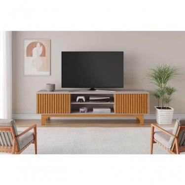 Imagem de Rack Para Tv Até 70 Polegadas Trunfo Candian - Jcm Movelaria Off White-cinamomo
