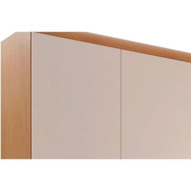 Imagem de Guarda Roupa Solteiro 4 Portas E 3 Gavetas C- Pés Império Naturale-off White Rufato