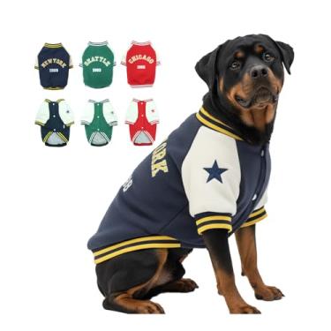 Imagem de LUVMOJO Jaqueta de inverno para cães 4GG – Casaco de cachorro gigante forrado com lã com fecho de pressão, agasalhos esportivos quentes para cães, moletom grosso para animais de estimação para clima