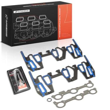 Imagem de A-Premium Conjunto de juntas de vedação do coletor de motor 6 peças compatível com Chevrolet Malibu, Beretta, Córsega, Lumina, Monte Carlo e Buick Regal, Century, Skylark e Pontiac Grand Am, Grand