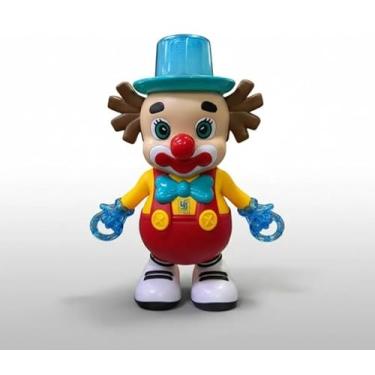 Imagem de Palhaço Dançante Musical com Luz e Som – Anda, Mexe e Encanta! Brinquedo Interativo Infantil que Estimula Coordenação Motora, com Movimentos Automáticos e Cores Vibrantes.