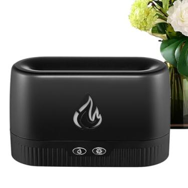 Imagem de Difusor de ar de chama | Difusor de 7 cores | Máquina de aromaterapia com aroma de chama, umidificador de ar silencioso para quarto