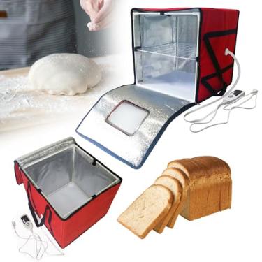 Imagem de Cesta de fermentação de pão, caixa de fermentação dobrável com controle de temperatura, para iogurte caseiro, pão (L)