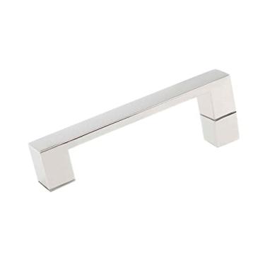 Imagem de STXYANGV Maçaneta de porta de vidro de chuveiro para banheiro, acabamento de aço inoxidável totalmente polido puxadores de porta de vidro empurrar e puxar puxadores espaçamento central do orifício 200