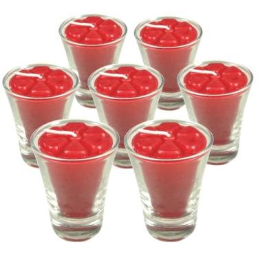 Imagem de 7 Velas Vermelhas Romântico 12 Horas Dia Dos Namorados - Velitas