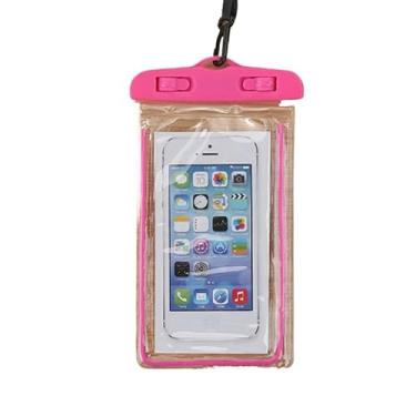 Imagem de Bolsa Impermeável Universal para Celular – Prova d'Água, Ideal para Praia e Piscina(2,Rosa)