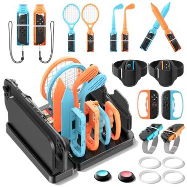 Imagem de Switch 2 Sports Accessories Bundle with Organizer Station Compatible with Nintendo Switch 2 Console & Joy-con, Storage and Organizer for Switch Sports Games, Family Sports Games Pack Accessories Kit