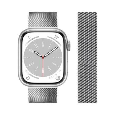 Imagem de Pulseira Magnética De Aço Inoxidável Compatível Com Apple Watch Modelo