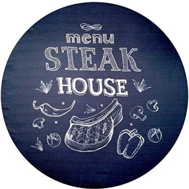 Imagem de Kit 4 Capas Sousplat Steak House 35cmx35cm com base mdf