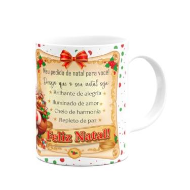 Imagem de JPS INFO, Caneca Natalina - Meu pedido de natal pra você - 325ml