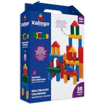 Imagem de Multiblocks Colorido 50 Peças Xalingo