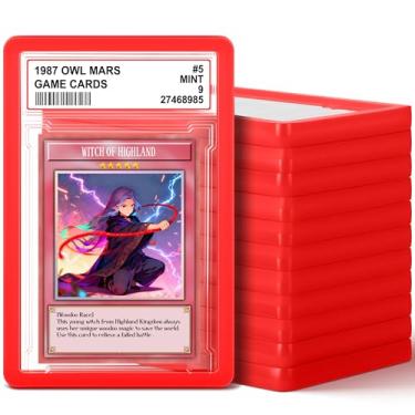 Imagem de Kitoyz Protetor de laje PSA, protetor de laje de TPU rígido PSA, protetor de laje PSA para cartões classificados, protetor de placa de cartão de acrílico para proteção de cartão PSA - 12 unidades de