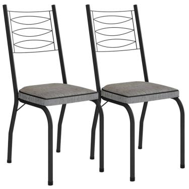 Imagem de Kit 2 Cadeiras Tubular Europa 262 Pt