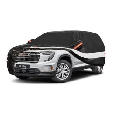 Imagem de Holthly Capa de carro SUV de 10 camadas personalizada para GMC Acadia (2007-2025), à prova d'água para todos os climas para automóveis, cobertura completa ao ar livre proteção contra poeira e chuva