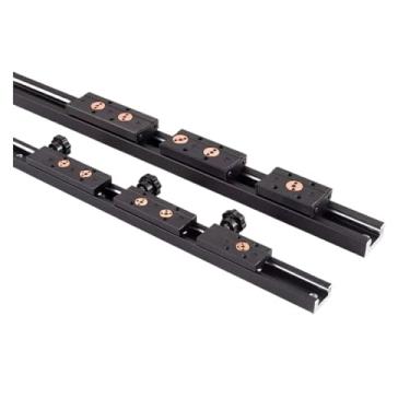 Imagem de S25HH0 Guia linear de eixo duplo embutido preto 28 mm SGR10 trilho deslizante bloco SGB10 eixo óptico fotografia pista máquinas de marcenaria CNC (SGB10-3 rodas, 450 mm)