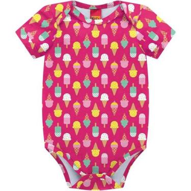 Imagem de Body Bebê Feminino Manga Curta Kyly - Conforto e Estilo, BG, Azul mari