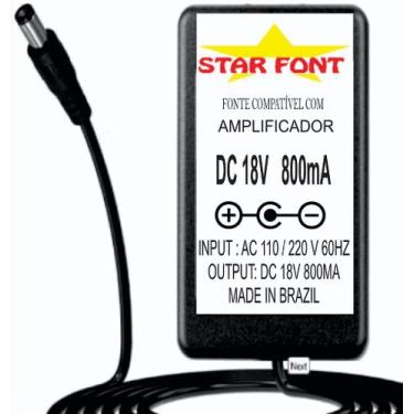 Imagem de Fonte DC 18V 0.8A para Amplificador de Guitarra Orange - Bivolt - Star