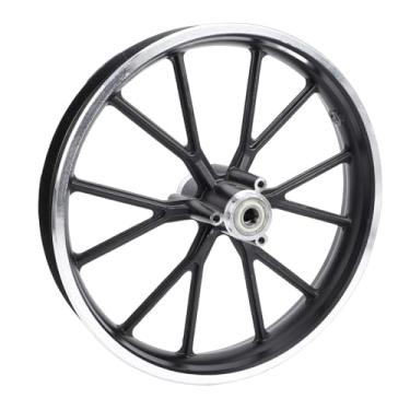 Imagem de Jiawu 2.50-10 Dirt Bike Wheel Hub 10'', Aro de Liga de Alumínio para Mini Pocket Bike Bicicleta Elétrica 49 50ml Dirt Bike,Com Design de Cubo Alargado para Melhor Manuseio Off-road (roda traseira)