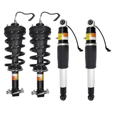 Imagem de 84176631 84176675 Conjunto de amortecedores dianteiros e traseiros suspensão magnética de controle de passeio compatível com Cadillac Escalade Chevy Tahoe Suburban Silverado GMC Sierra 1500 Yukon (GG)