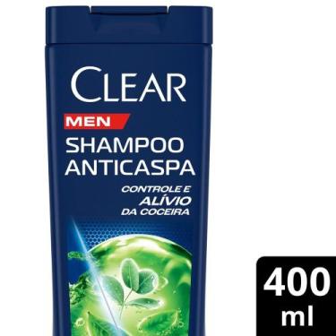 Imagem de Shampoo Anticaspa Clear Men Controle e Alívio da Coceira 400ml