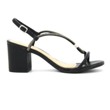 Imagem de Sandalia Ramarim Original 2531204 Salto Alto Grosso Feminino-Feminino
