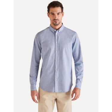Imagem de Camisa Reserva Masculina Oxford Color Icon Azul Royal Mescla-Masculino