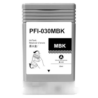 Imagem de Dikarsum Cartucho de tinta PFI-030MBK 55 ml compatível com PFI-030 preto fosco para impressora Canon imagePROGRAF TA-20 TA-30 TM-240 TM-340