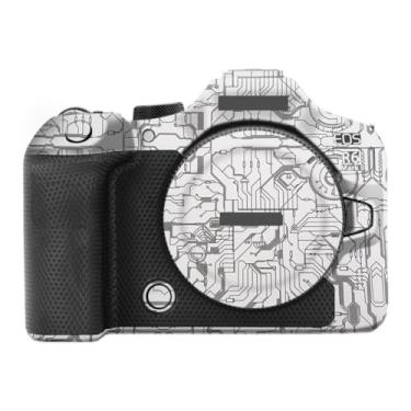 Imagem de Decalque Skins R6III película protetora para câmera antirarranhões para Canon EOS R6 Mark III R6 III R6 Mark Adesivo de acessórios de fotografia (Circuit White, para Canon EOS R6 Mark III)