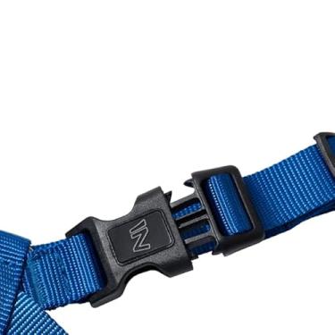 Imagem de Peitoral Ajustável em X e Guia para Cães Azul Marinho - G