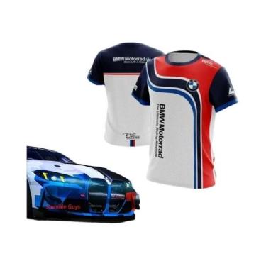 Imagem de Camiseta Masculina BMW De Verão Com Manga Curta, Estilo Esportivo Raci